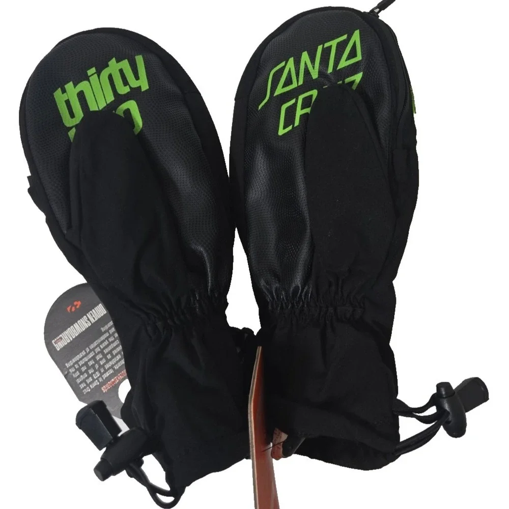 Thirtytwo Santa Cruz Corp Mitten L/XL Black/Green NWT